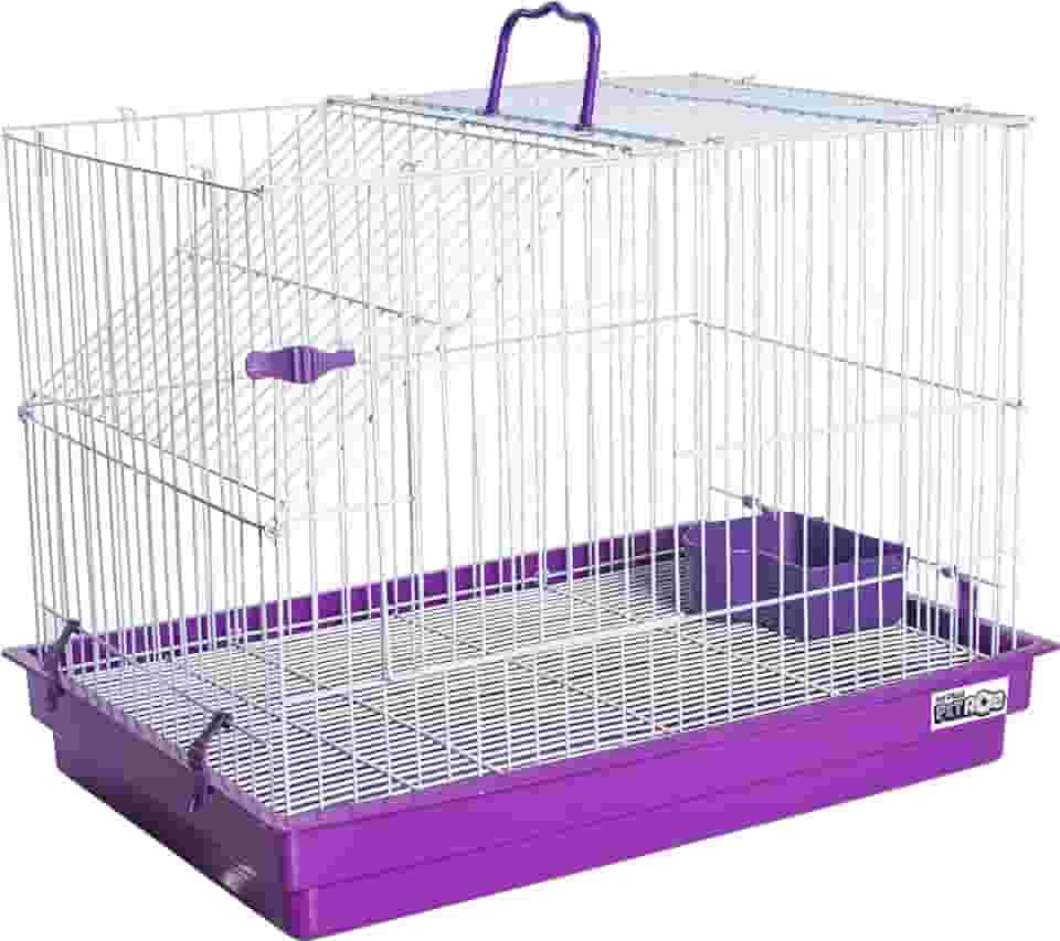 JEL PLAST GAIOLA PARA COELHO PORQUINHO DA INDIA E CHINCHILA - LILÁS,GRANDE