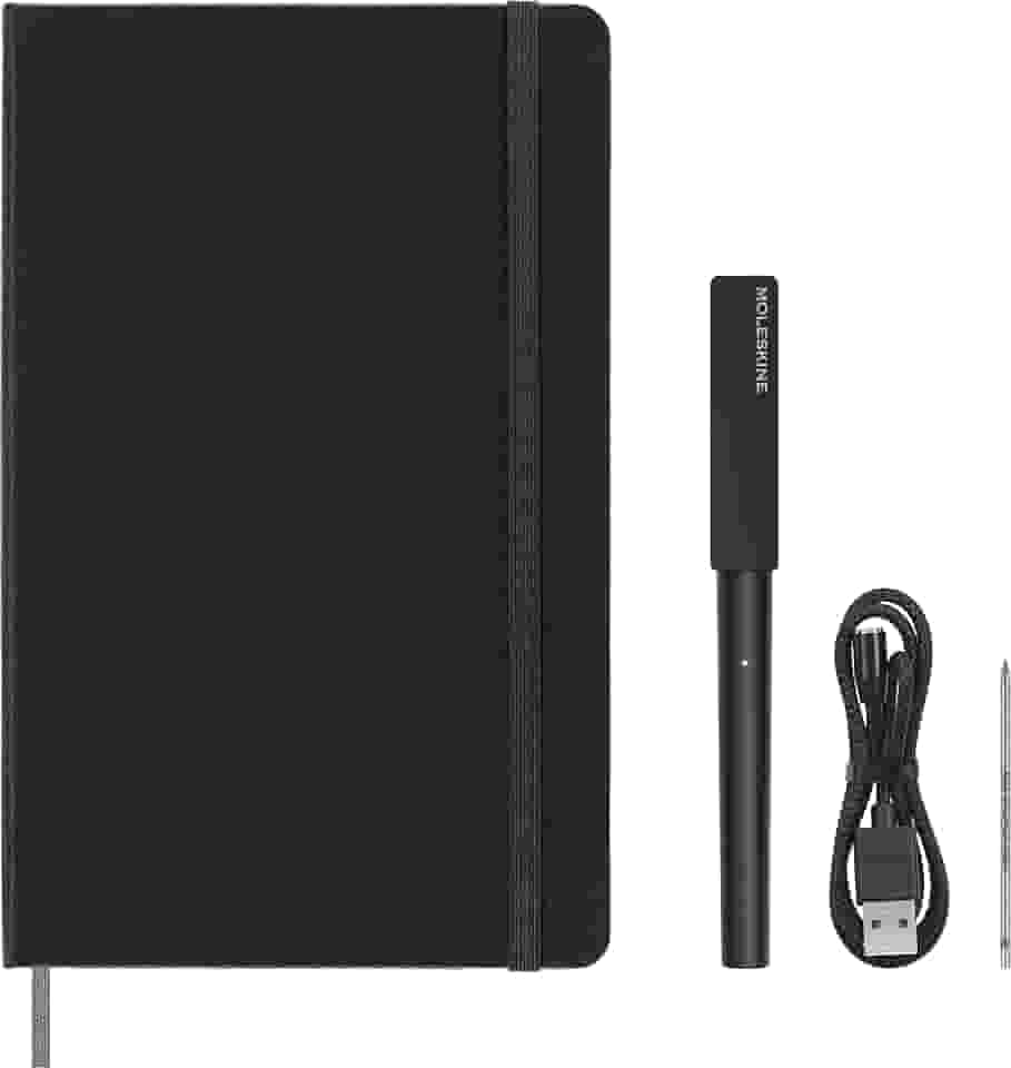 Moleskine Conjunto de escrita inteligente com bateria melhorada – Edição 2022 | Caderno inteligente e caneta inteligente para anotações digitais | Aplicativo de notas de trabalho apenas para notebooks