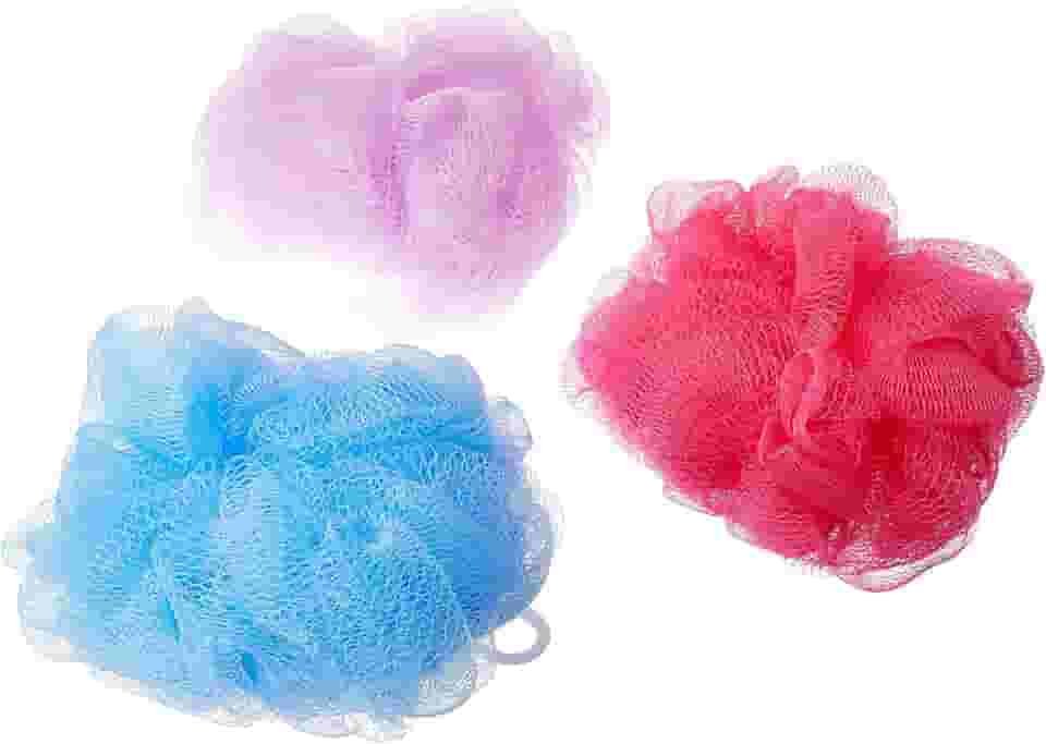 Pack Esponjas em Nylon para Banho 30 gr, 8379, Marco Boni, Cores Sortidas, 3 Unidades