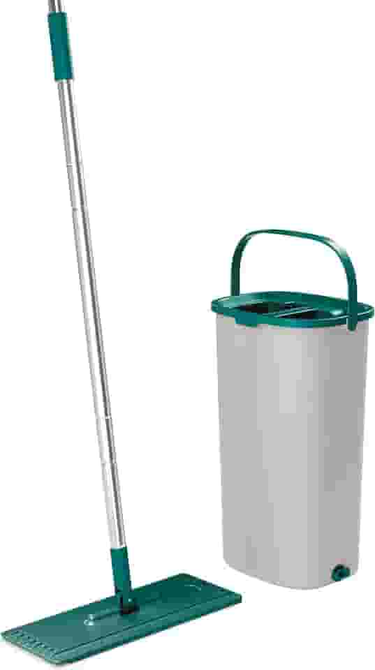 Mop Lava e Seca, conjunto balde esfregão auto espremível, MOP7740, Flash Limp