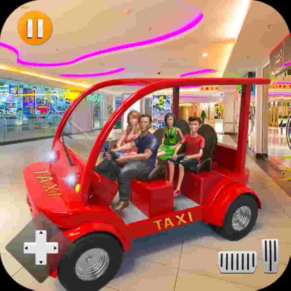 Modern Shopping Mall NY Smart Radio Taxi Car Driving Simulator: Ultimate US Supermarket Games 2020 - Shopping Mall Taxi Driving School Fun Games 2020