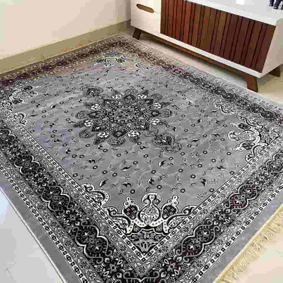 Tapete Sala 2,00x2,50 M Belga Persa Clássico Franja Luxo Medalhão Tabriz (Modelo 4)