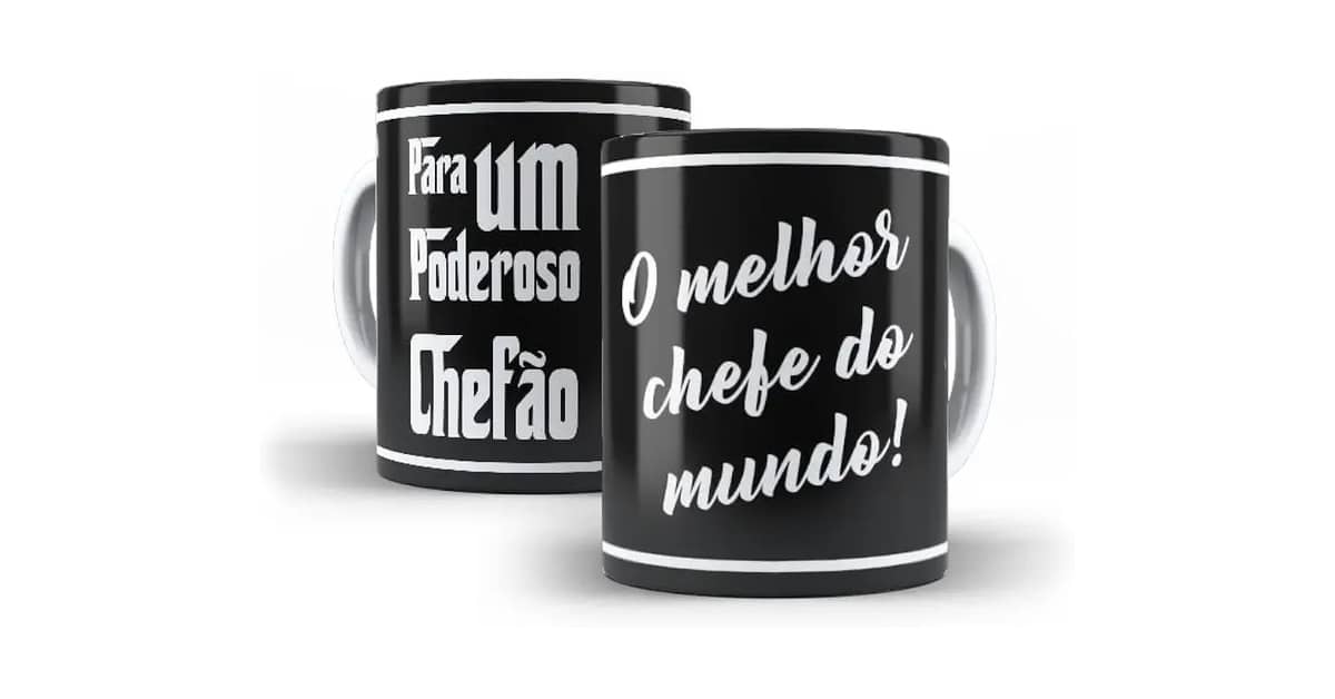 Caneca Melhor Chefe do Mundo: 10 Opções de Presente