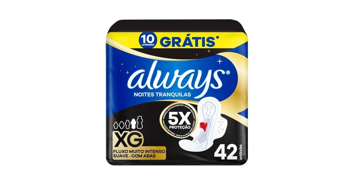 Melhor Absorvente Noturno Fluxo Intenso: Proteção Garantida