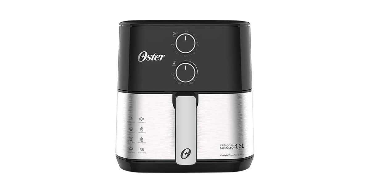 Melhor Air Fryer Oster: 5 Opções com Visor e 3 em 1