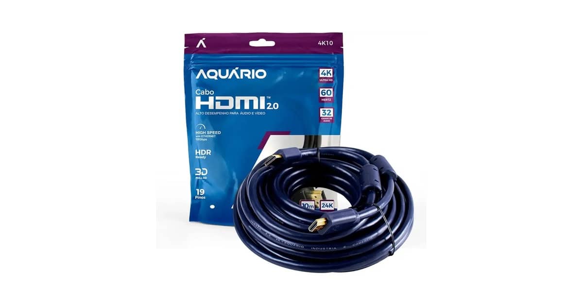 Melhor Cabo HDMI 10 Metros: Qual Escolher Para 4K?