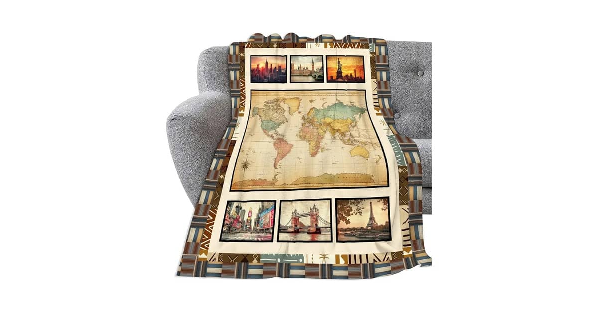 Melhor Cobertor do Mundo: Estampas de Mapa para Aquecer Sua Aventura