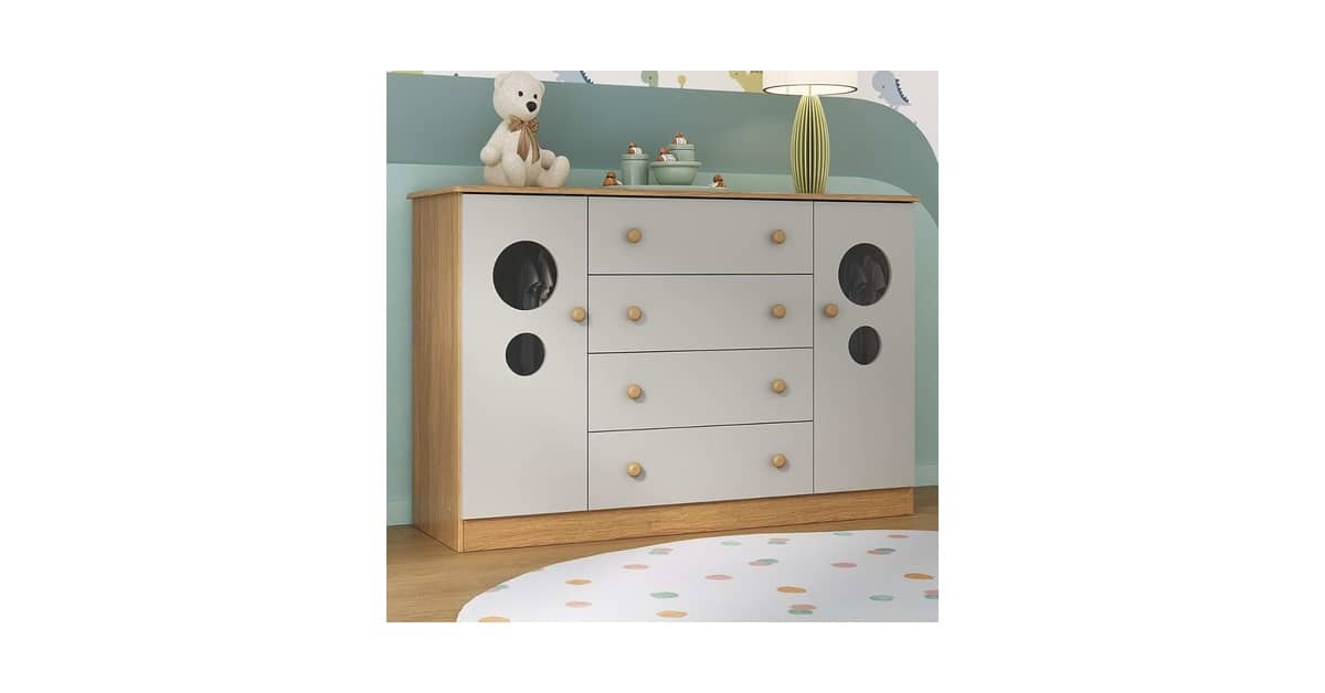 Melhor Cômoda Infantil: 7 Modelos com Gavetas Espaçosas