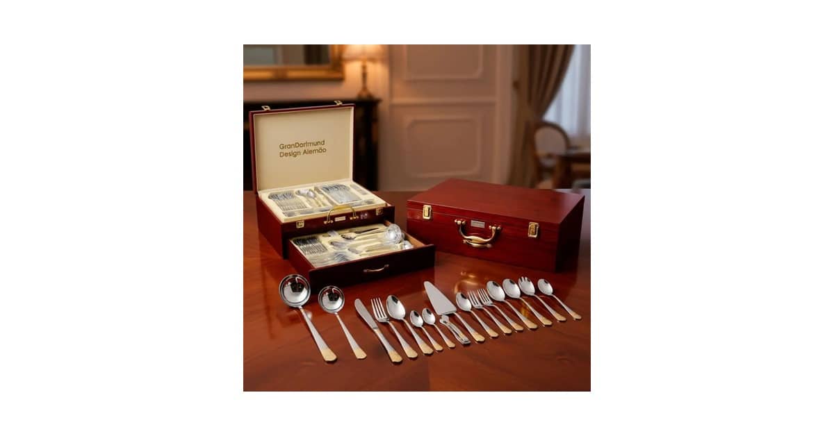 Melhor Faqueiro de Luxo: Destaques em Ouro 24K e Inox