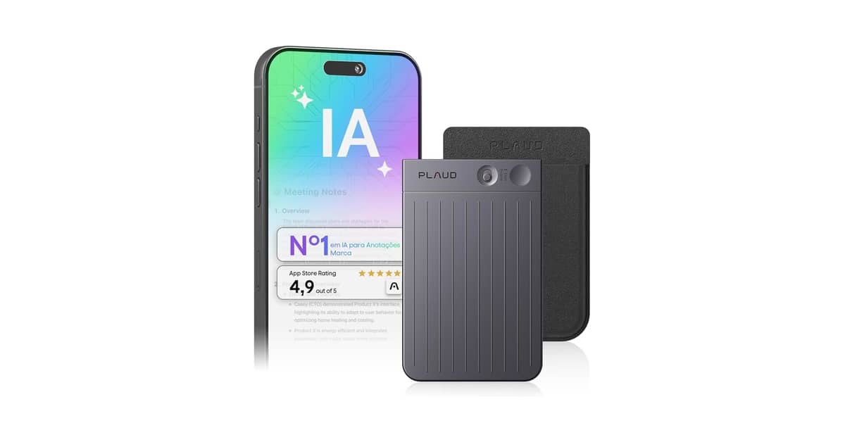 Melhor Gravador de Voz iPhone: IA, 64GB e Transcrição