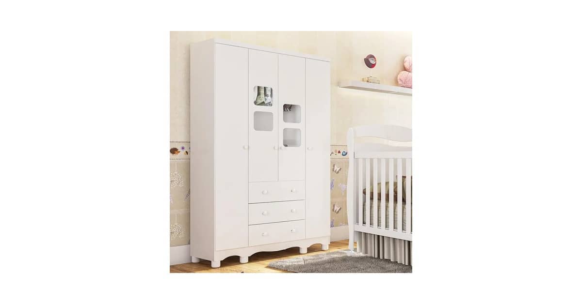 Melhor Guarda-Roupa para Bebê: 10 Opções em MDF