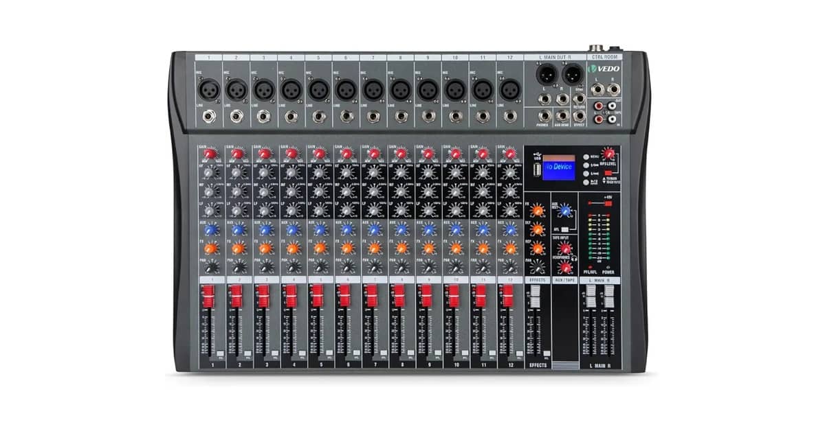 Melhor Mesa de Som 12 Canais: Guia para Áudio Profissional