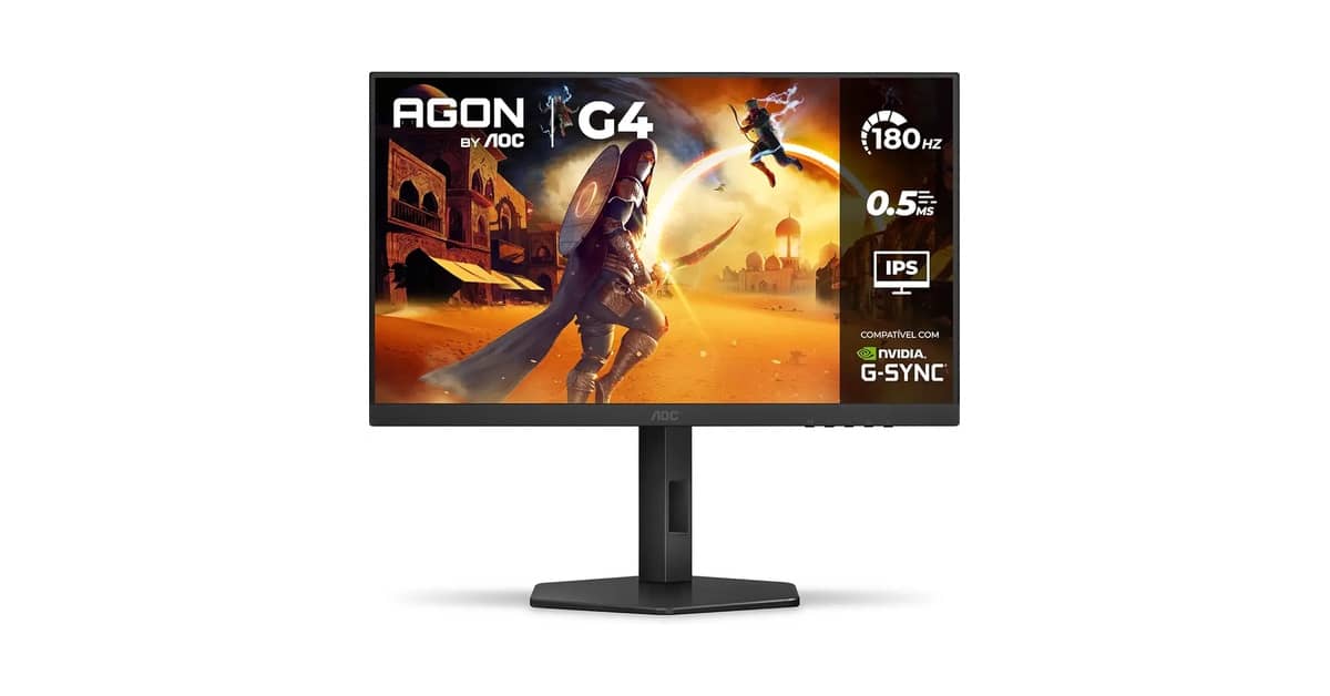 Melhor Monitor Gamer do Mundo: 180Hz e 1ms