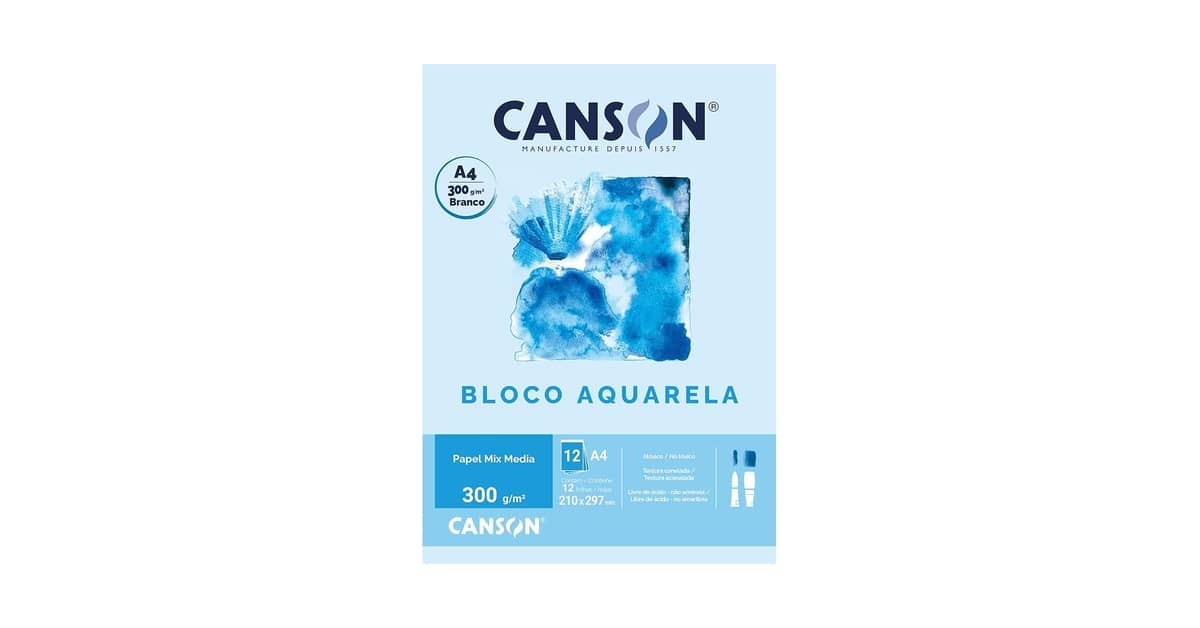Melhor Papel para Aquarela: 10 Opções com Gramatura 300g/m²