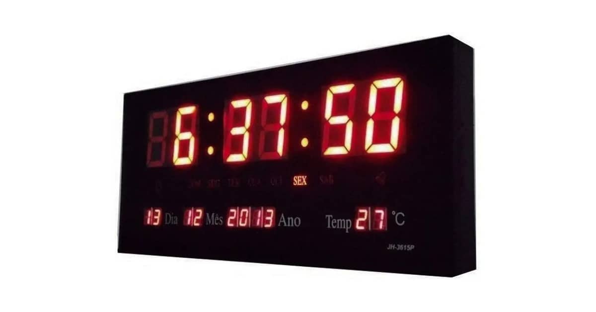 Melhor Relógio Digital de Parede: Display LED e Funções Essenciais
