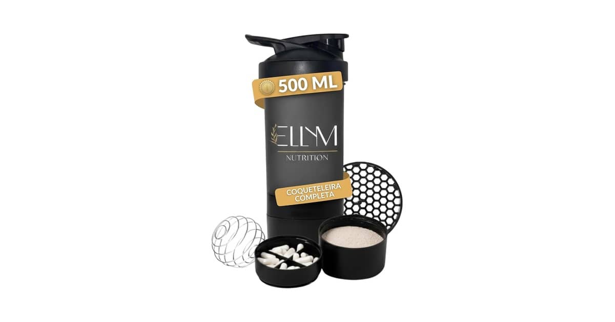 Melhor Shakeira para Whey: 10 Opções com Compartimentos