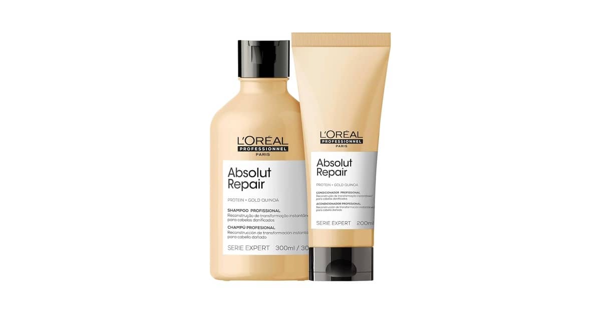 Melhor Shampoo e Condicionador Loreal: Kit Absolut Repair e Elseve