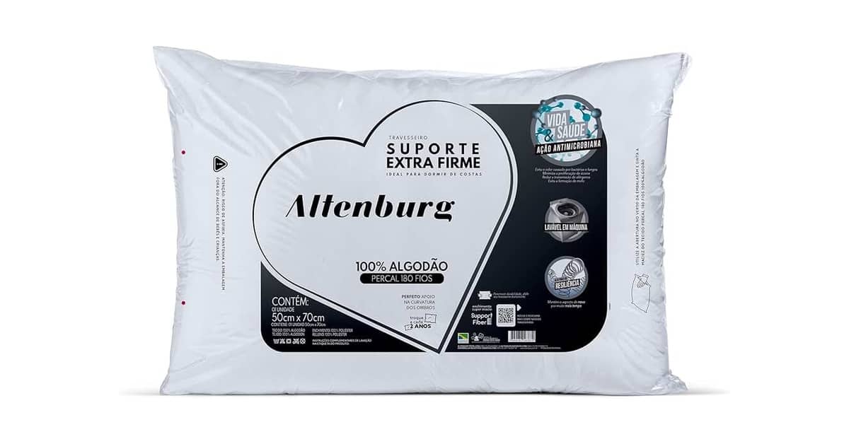 Melhor Travesseiro Altenburg: Suporte Firme Para Um Sono Profundo