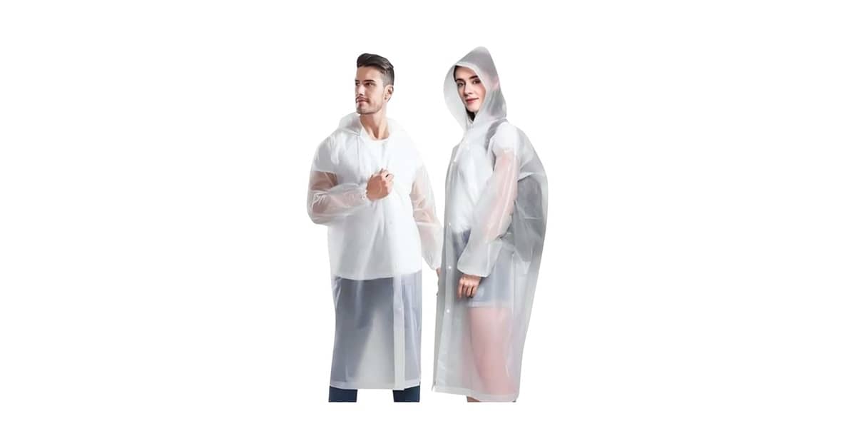 Qual é a Melhor Capa de Chuva Reutilizável? De EVA a PVC