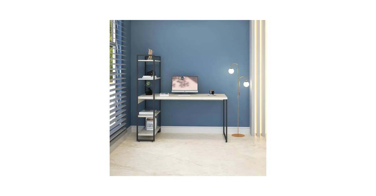 Qual é a Melhor Escrivaninha com Estante Acoplada Para Espaços Compactos
