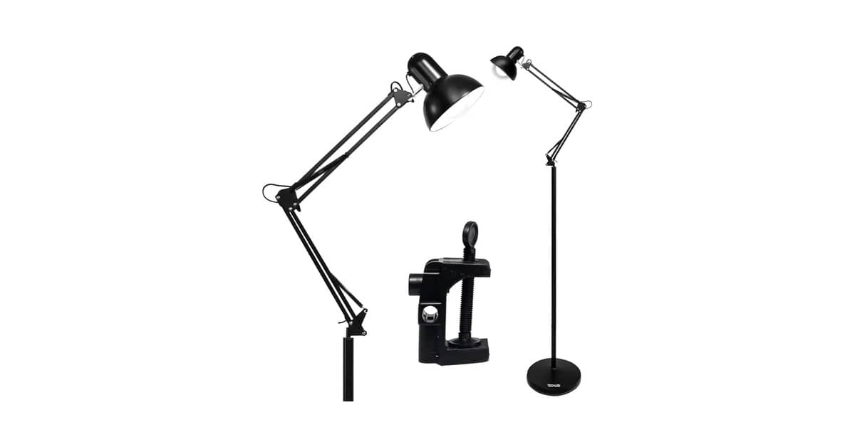 Qual É a Melhor Luminária de Piso Para Sala de Leitura? 8 Modelos Articulados