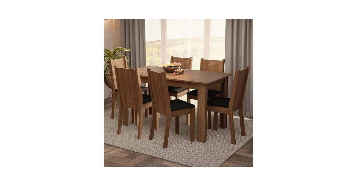 Qual É a Melhor Mesa de 6 Cadeiras? Madeira vs Vidro