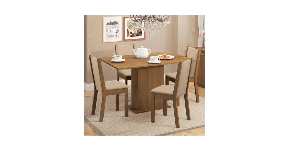 Qual É a Melhor Mesa de Jantar de 4 Lugares Para Cozinha? Otimize Seu Espaço