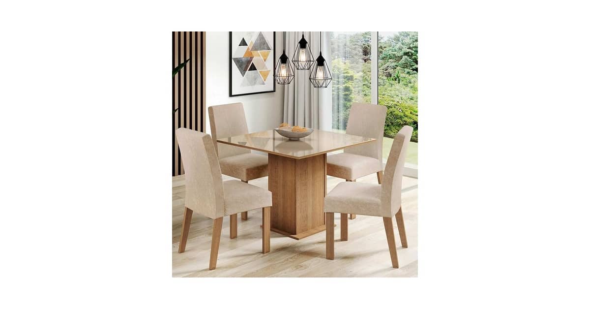 Qual é a Melhor Mesa de Jantar de Vidro com 4 Cadeiras? Guia