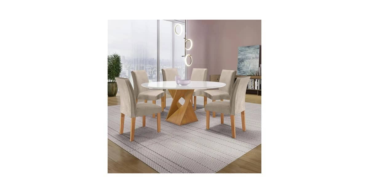 Qual é a Melhor Mesa Redonda de 6 Cadeiras: O Guia