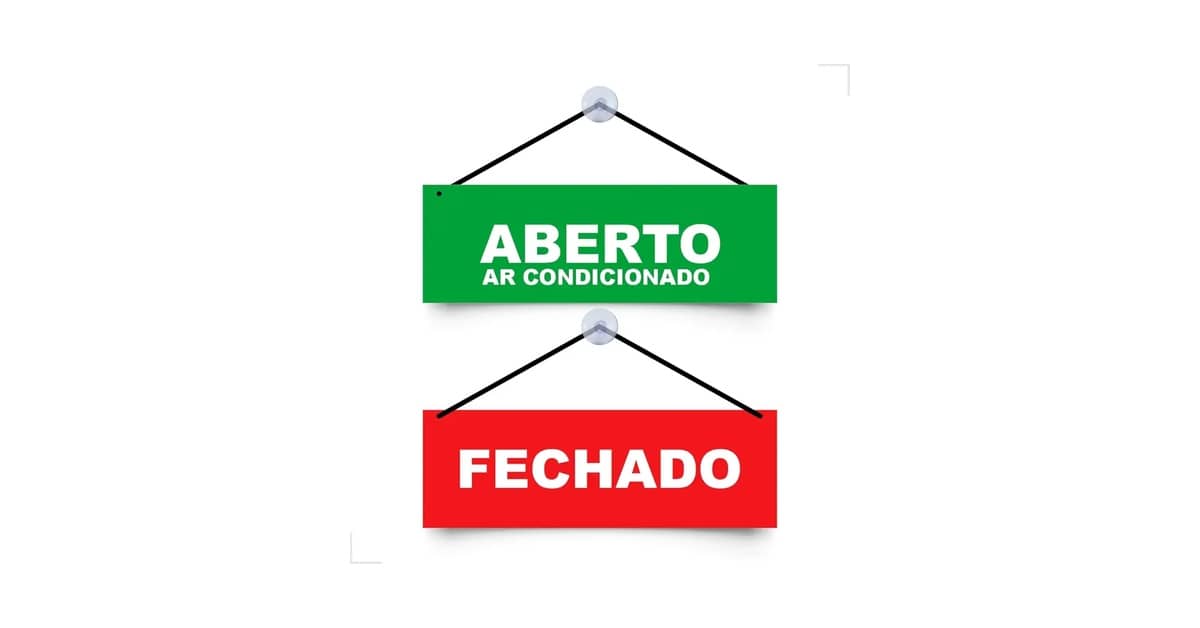 Qual É a Melhor Placa de "Aberto/Fechado"?