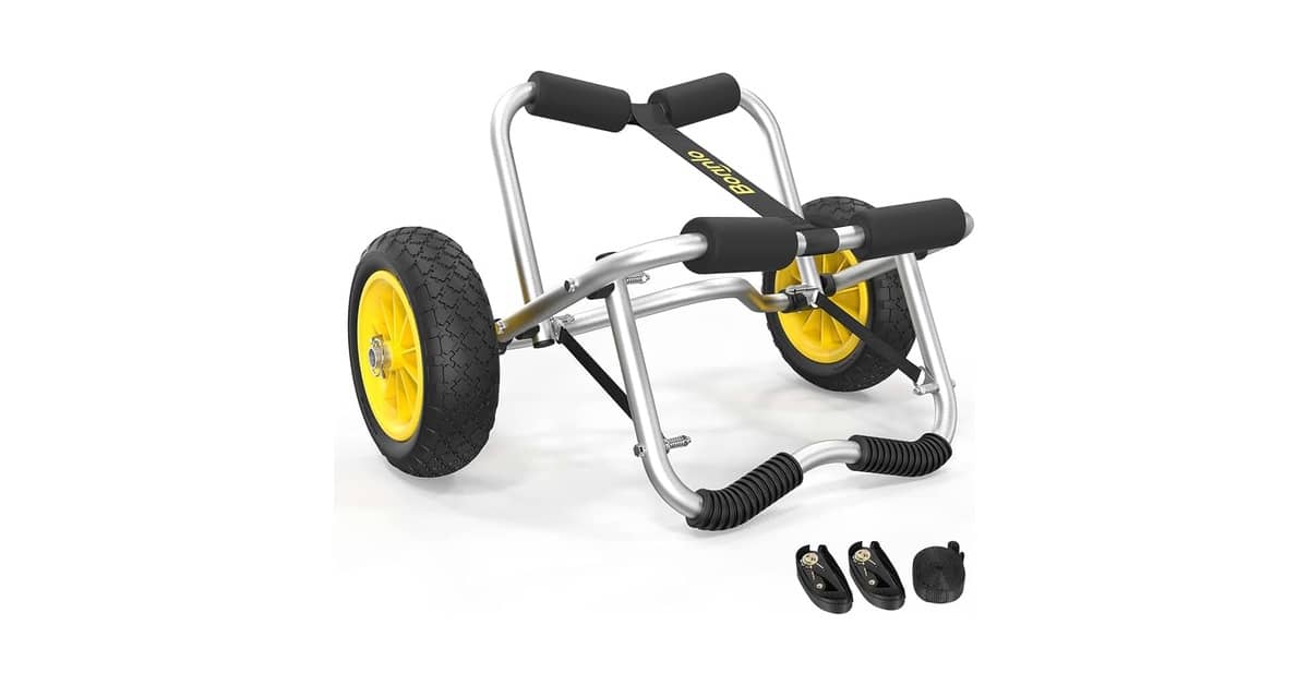 Qual é o Melhor Carrinho Para Transporte de Caiaque Para Terrenos Difíceis?