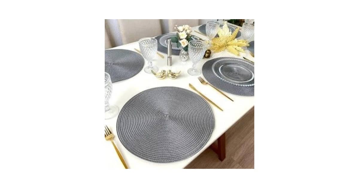 Qual Melhor Sousplat para Mesa Redonda: 5 Dicas Essenciais