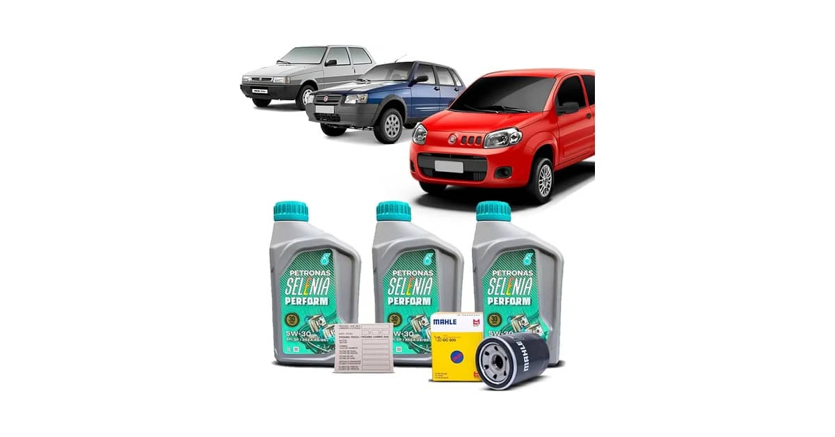 Qual Óleo Usar no Fiat Uno Mille: Melhor Kit 5W30