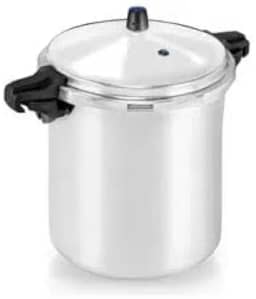 Panela de Pressão Industrial 24 Litros, Alumínio Polido, Fechamento Externo, 2 Válvulas de Segurança, Alças Antitérmicas Hotel Restaurante Bares Feijoada Sopa Cozinha Industrial e Doméstica