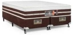 Cama Box + Colchão Castor Queen Silver Star Air One Face Hibrido 158x198x59cm