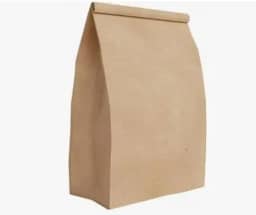 Saco Semi Kraft SOS, 3kg, 100 Unidades, 12x26x9cm, Embalagem Resistente, Branco