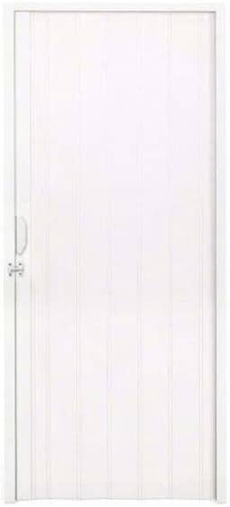 Porta Sanfonada PVC Polifort 210cmx100cm Branco Neve