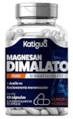Katiguá, Magnésio Dimalato, Sem sabor, Puro Di-Magnésio Malato, 60 Cápsulas rígidas • 30 doses, Azul