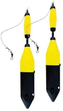Boia Torpedo Cevadeira Copo Ceva para Vara de Pesca 2UN - Cores Verde, Laranja, Amarelo NEON
