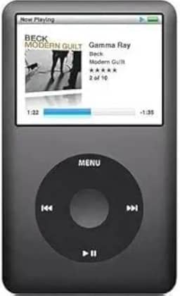 Compatível com leitor de música iPod Classic 7ª geração de 160 GB, cinza espacial, com acessórios em caixa lisa branca