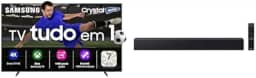 Samsung Smart TV 50" Crystal UHD 4K U8600F 2025 + Soundbar B-Series HW-B400F 2.0 canais Woofer integrado 2027