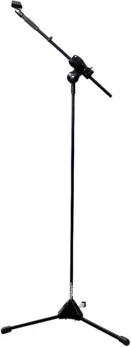 Pedestal Para Microfone Com Regulagem de Altura + Cachimbo black