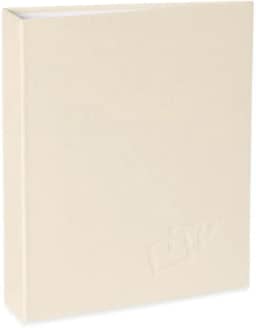 Álbum de fotos Ical, encadernação tradicional, para 60 fotos 10x15cm - envelope plástico transparente - linha Cores - modelo marfim texturizado - 169