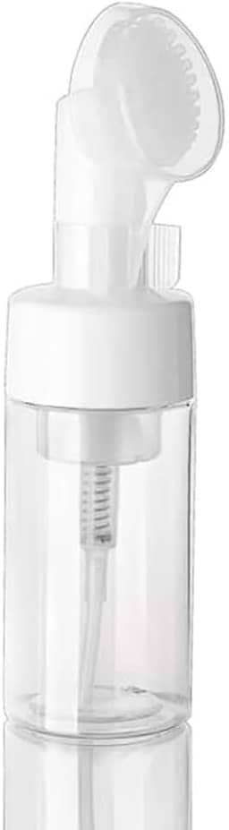 Frasco Pump Espumador com Escova de Silicone - 100ml para Skincare, Limpeza Facial Profunda e Economia de Cosméticos