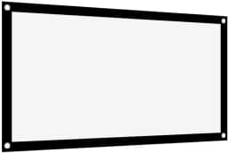 Tela de projetor de 100 polegadas, telas de projetor laváveis 4K HD 16:9, tela widescreen dobrável anti-vinco, tela de projetor portátil para filmes, home theater, ambientes internos e externos