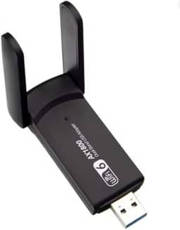 UAX11D Adaptador USB WiFi 6 Dual Band 1300Mbps, Bluetooth 5.4, 2.4G/5G, MU-MIMO, Sem Driver, Modelo UAX11D