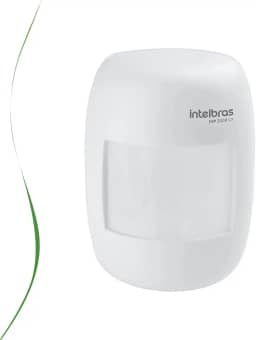Sensor Infravermelho Passivo com Fio Intelbras Ivp3000 CF Cobertura com Ângulo de 115° e Alcance de 12m