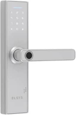Fechadura Digital de Embutir com Biometria, Elsys, ESF-DE2000B, Prata - Abertura via Biometria e Senha Numérica