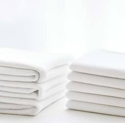 Kit 5 Unidades Pano de Prato Branco Liso 100% Algodão com Bainha 42x68cm