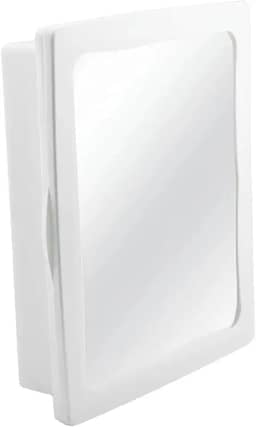 Armário para Banheiro Premium Branco com Espelho e Prateleiras Organização e Decoração